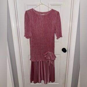 1980s pretty in pink prom dress - vintage